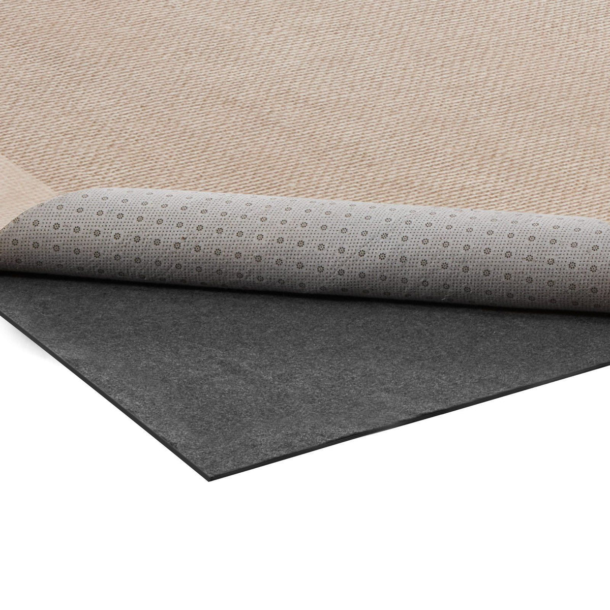 Rug Pad 2.74 x 3.66 m, Non-slip Carpet Area Pad, Rug Mat Padding with Dual Surface Felt Cushion & Rubber Gripper, Hardwood Floor Protection for All Floors, Finishes, Keeps Carpets in Place