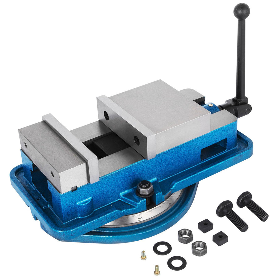 VEVOR 3 Inch Heavy Duty Milling Vice Bench Clamp Vice High Precision Clamping Vice 3 Inch Jaw Width with 360 Degree Swiveling Base CNC Vice