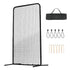 I Screen Baseball for Batting Cage, 7x4 ft Baseball Softball Safety Screen, Body Protector Portable Batting Screen with Carry Bag & Ground Stakes, Heavy Duty Pitching Net for Pitchers Protection