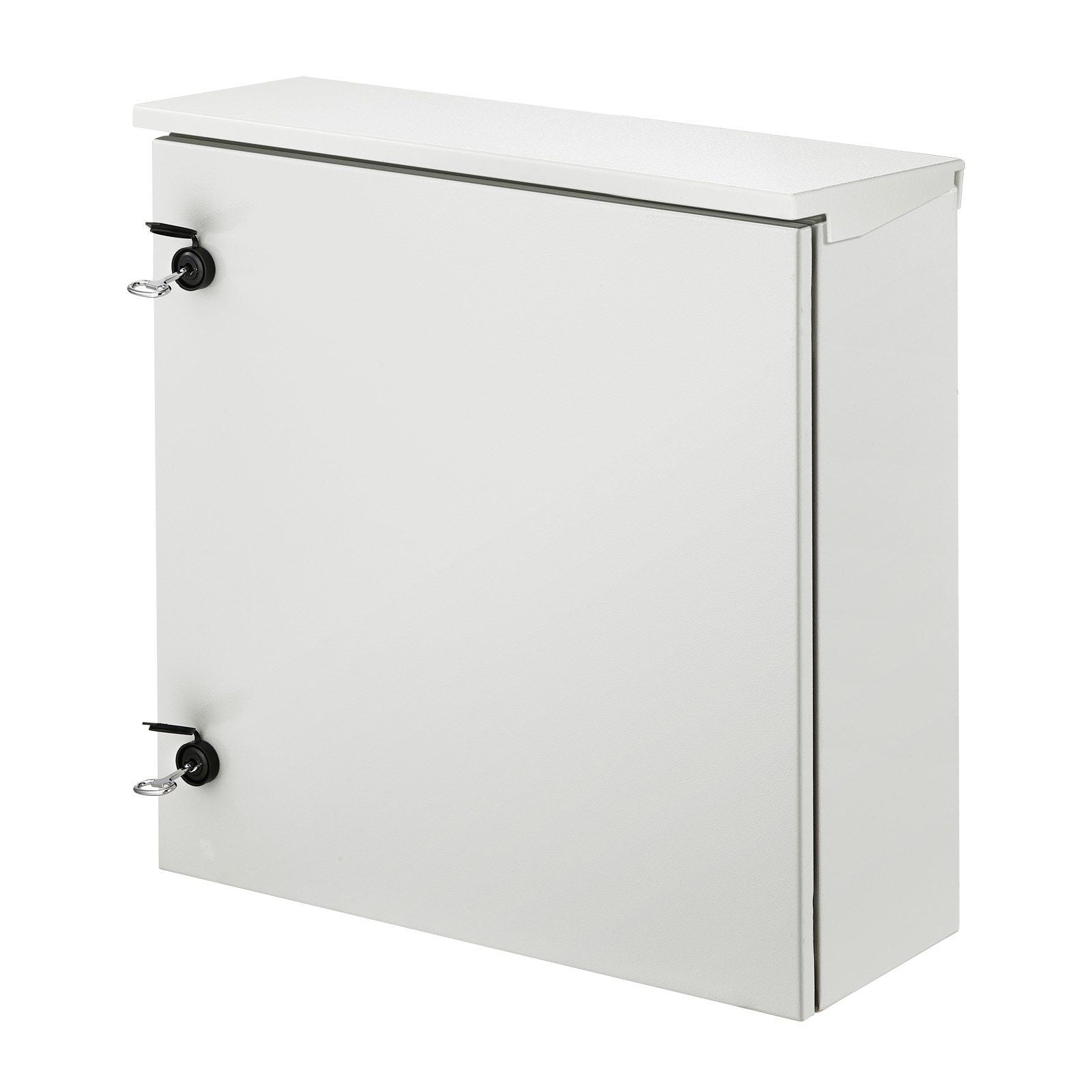 Electrical Enclosure, 24\'\' x 24\'\' x 8\'\', UL Certified NEMA 4 Outdoor Enclosure, IP65 Waterproof & Dustproof Cold-Rolled Carbon Steel Hinged Junction Box for Outdoor Indoor Use, with Rain H