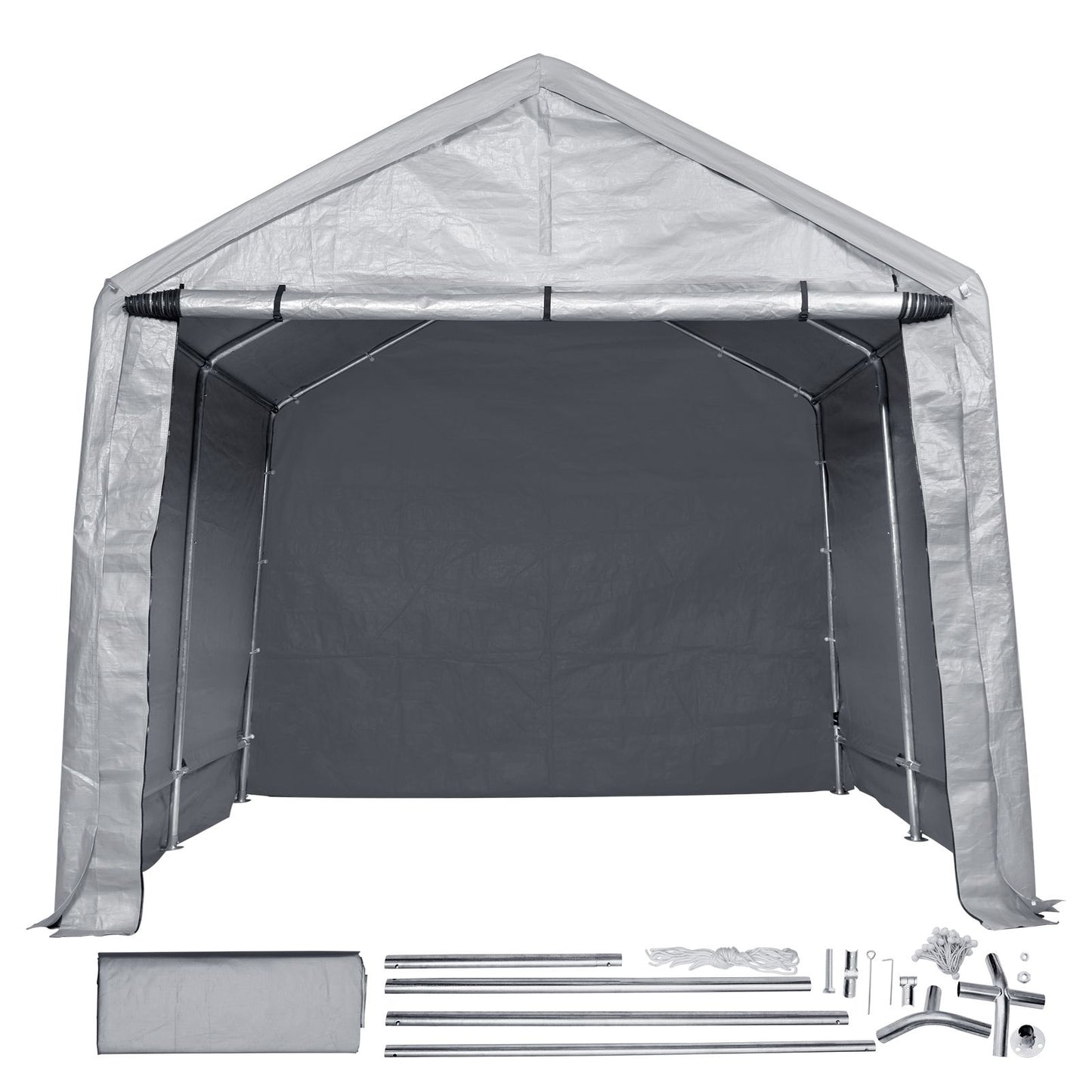 Protable Stotage Shelter Garage Stotage Shed 7 x 12 x 7.36ft & Zipper Door
