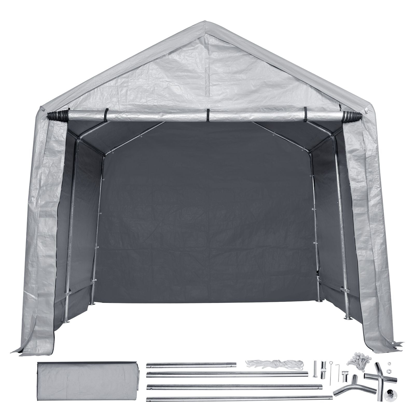 Protable Stotage Shelter Garage Stotage Shed 7 x 12 x 7.36ft & Zipper Door