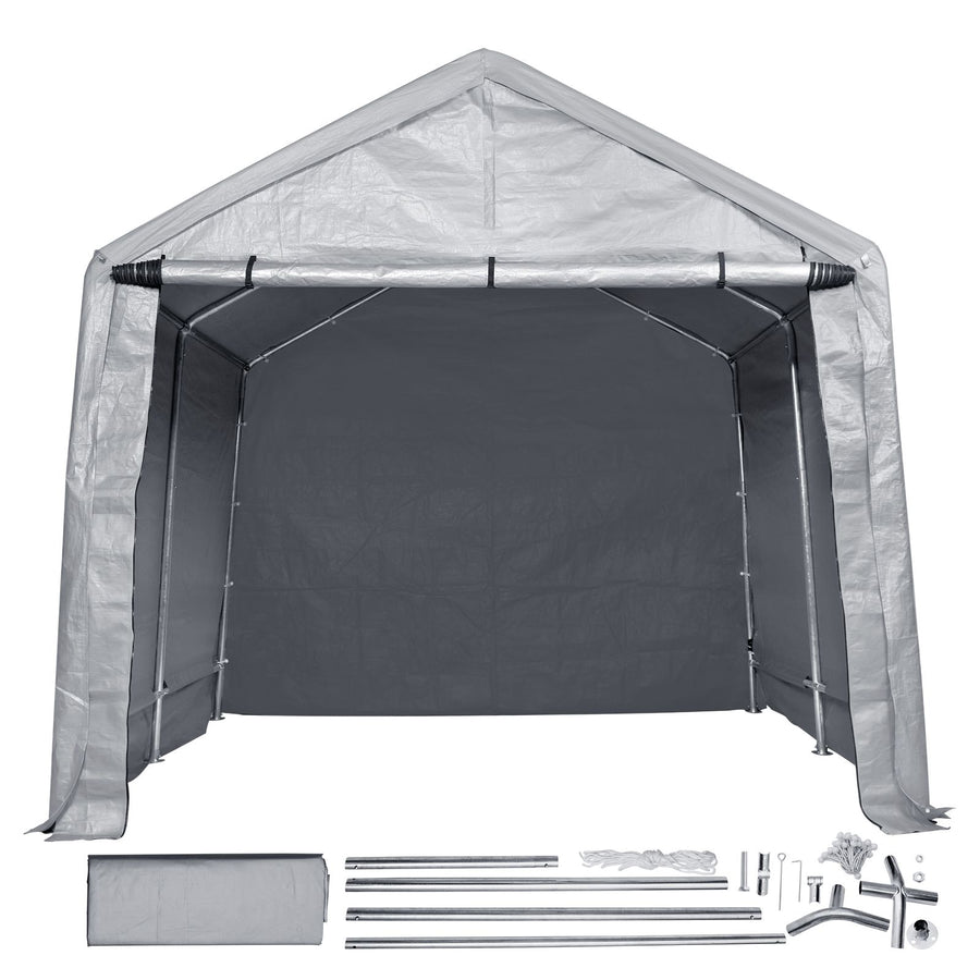Protable Stotage Shelter Garage Stotage Shed 7 x 12 x 7.36ft & Zipper Door