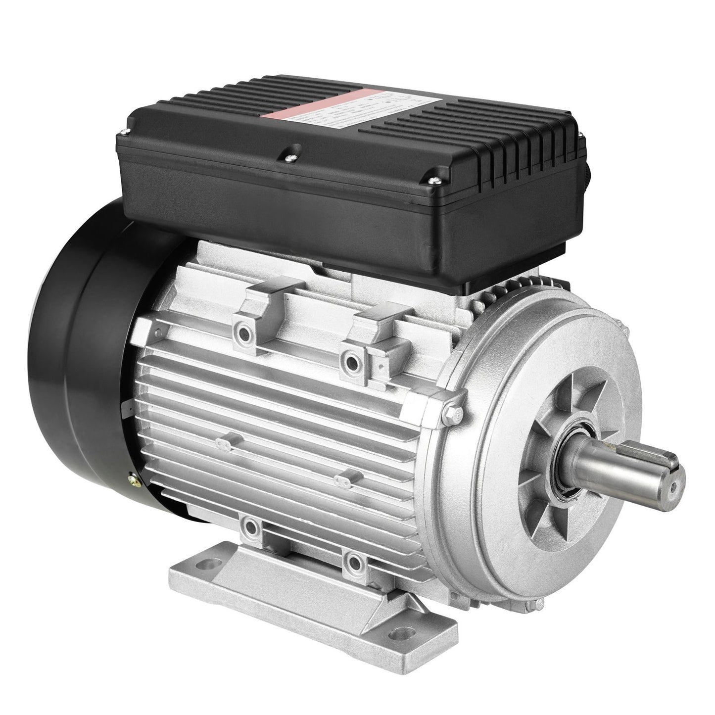 1.5KW Electric Motor 1400 rpm, AC 220~240V 9.85A, 90L, B3 Frame, Air Compressor Motor Single Phase, 24mm Keyed Shaft, CW/CCW Rotation for Agricultural Machinery and General Equipment