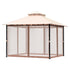 Patio Gazebo for 6-8 Person, 3.05 x 3.05 m Backyard Gazebo, with Mosquito Netting, Metal Frame, and PU Coated 180G Polyester, Outdoor Canopy Shelter for Patio, Backyard, Lawn, Garden, Deck
