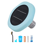 Solar Pool Ionizer, Hexagon Copper Pool Ionizer Up to 170343 L, Floating Automatic Water Cleaner and Purifier, Chlorine Free Water, with Copper Anode, Spring, Brush and Filter for Pools & Spas