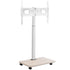 Rolling TV Stand, Mobile TV Cart for 32-70 Inch Screens, 25° Left-Right Rotation and Height Adjustable TV Mount on Wheels, Holds up to 45 kg for Corner, Bedroom, Outdoor, Max VESA 600x400mm