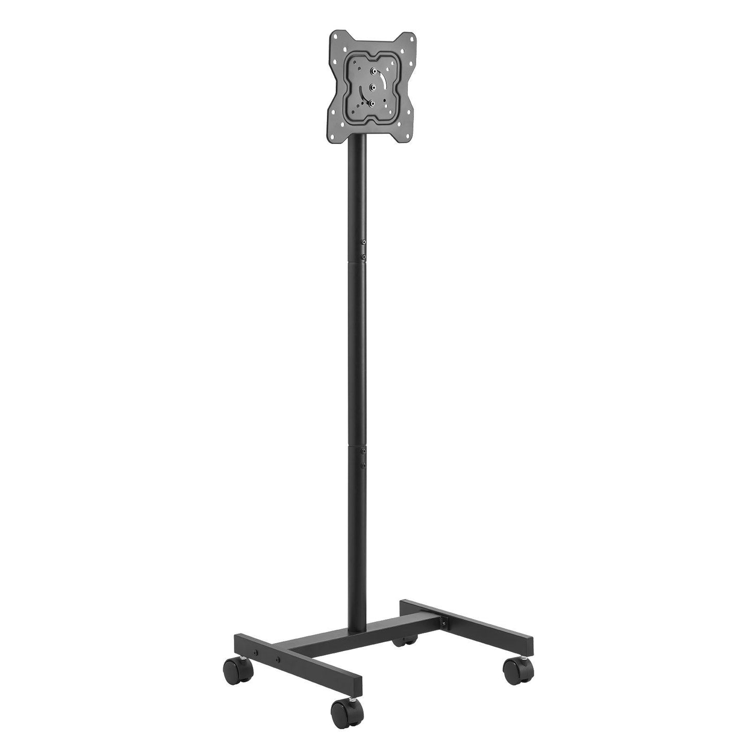 Rolling TV Stand, Mobile TV Cart for 17-55 Inch Screens, Portrait to Landscape, Portable TV Stand with Wheels Holds up to 20 kg for Living Room, Bedroom, Office, Outdoor, Max VESA 200x200mm