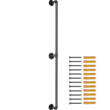 Pipe Stair Handrail Staircase Handrail 4 FT Carbon Steel for Wall Mount