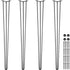 VEVOR Hairpin Table Legs 36 inch, Set of 4 DIY Desk Table Legs 3 Rods Heavy Duty