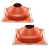 2 Pcs Metal Roof Pipe Flashing Boot Fit 160-300 mm Pipe High Temp Silicone