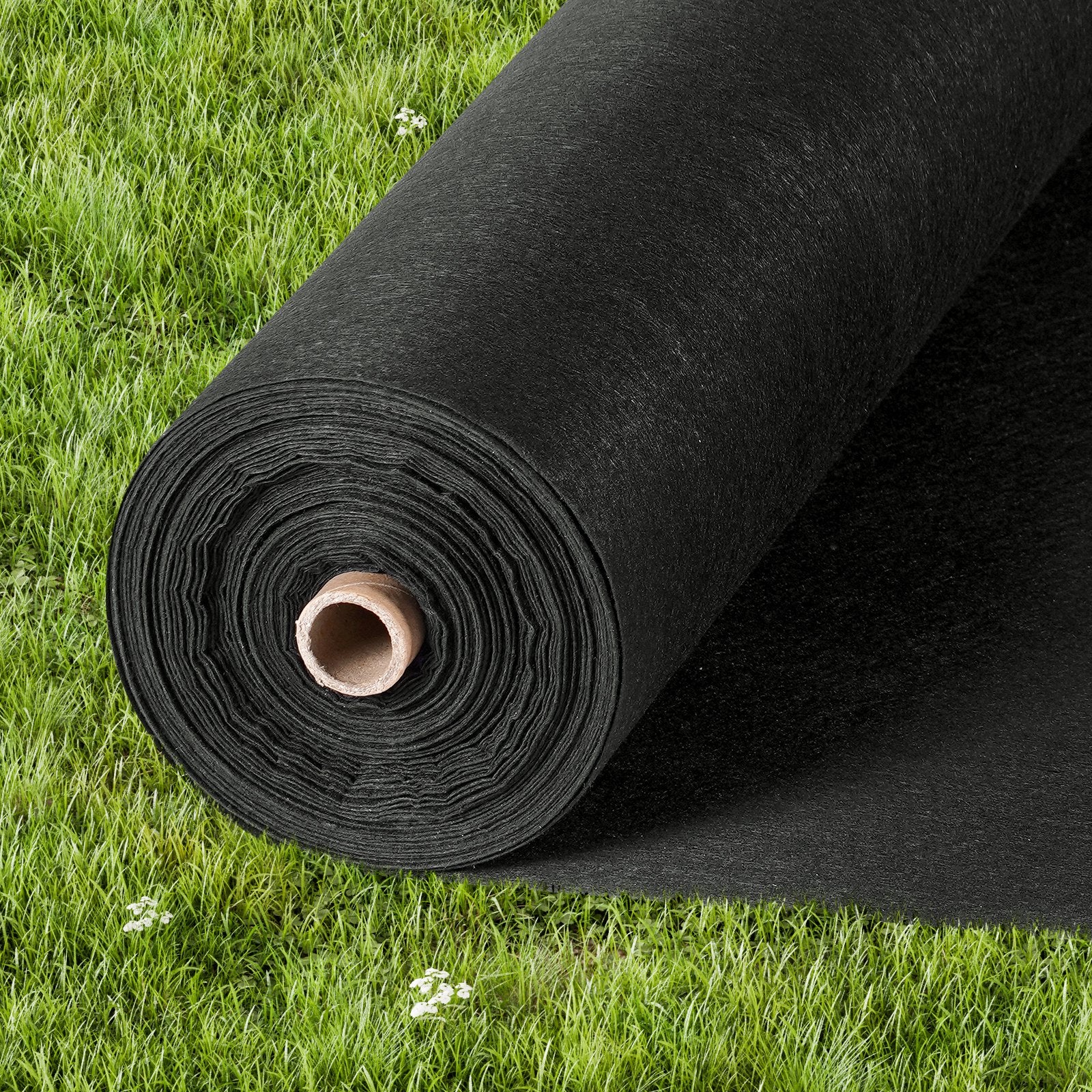 VEVOR Non Woven Geotextile Fabric Under Gravel, 6x100FT 8OZ Driveway Fabric Landscape Fabric, Heavy Duty Weed Barrier Fabric, Ground Cover Weed Control Fabric, French Drains Drainage Fabric, Black