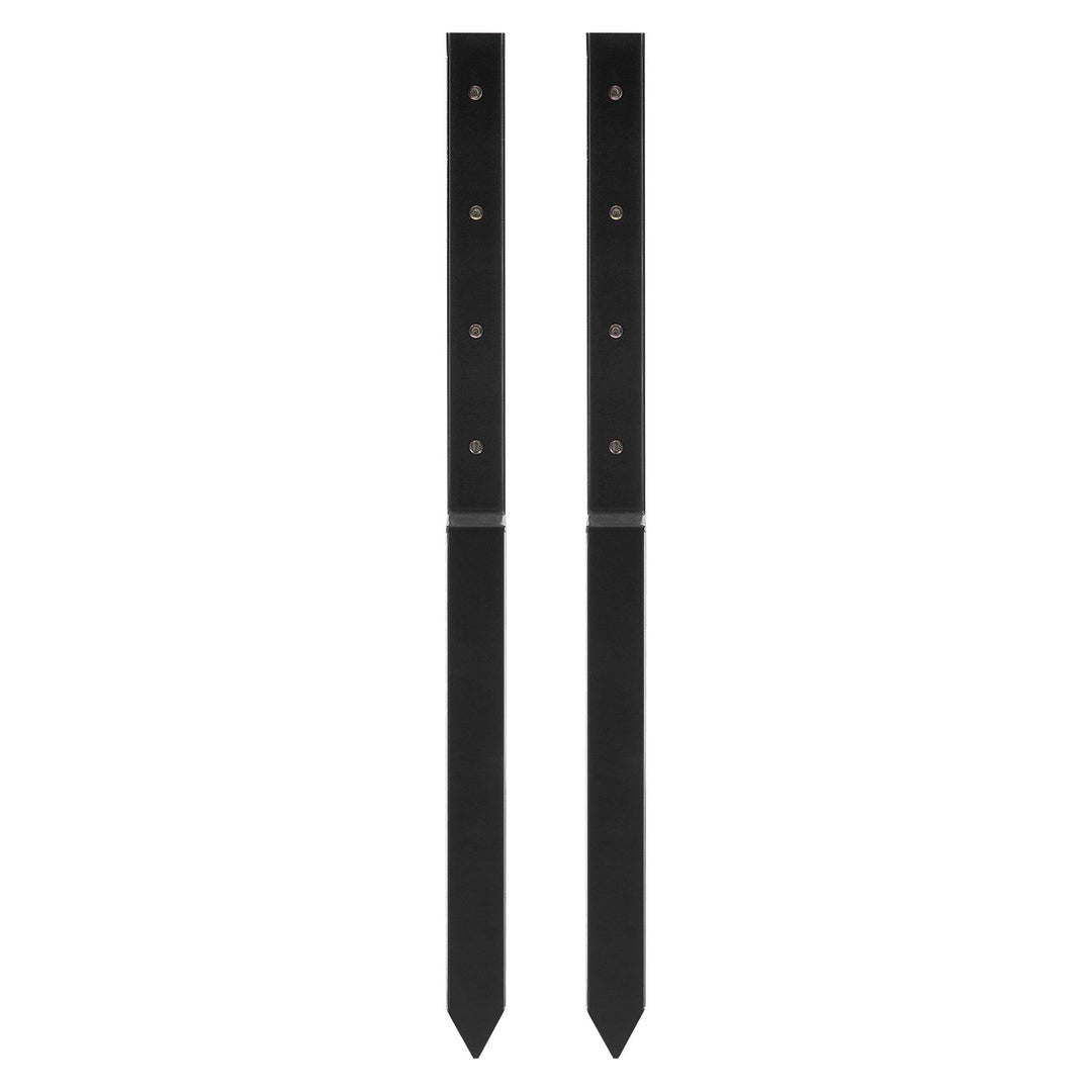 VEVOR Fence Post Anchor Repair Kit, 2 Pack Inner Diameter 5 x5 cm Heavy Duty Steel Fence Post Support Stakes, Anchor Ground Spike for Repair Tilted, Broken Wood Fence Post