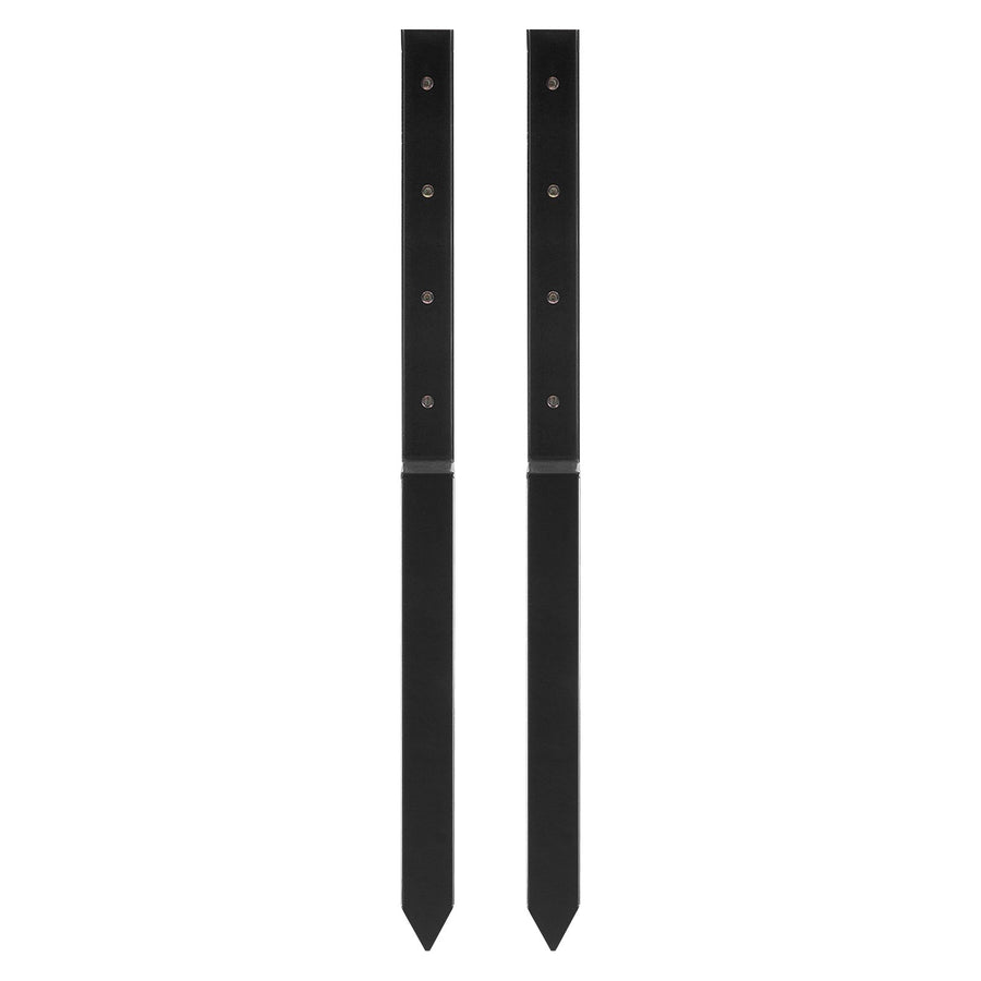 VEVOR Fence Post Anchor Repair Kit, 2 Pack Inner Diameter 5 x5 cm Heavy Duty Steel Fence Post Support Stakes, Anchor Ground Spike for Repair Tilted, Broken Wood Fence Post