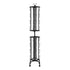 Greeting Cards Display Rack, 32 Pockets Rotating Postcard Brochure Display Stand, 360° Spinning Card Display Rack with Sign Holder & 4 Wheels (2 Lockable) for Exhibitions Office Trade Show