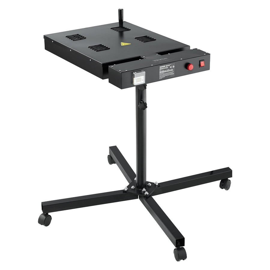 VEVOR Flash Dryer, 18 x 18 inch Flash Dryer for Screen Printing, 0-750℉ Temperature Control, High Power Silk Screen Printing Dryer with Height Adjustable Stand, 360° Rotation, T-Shirt Curing Machine