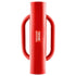 Fence Post Driver with Handles, 2.7 in Inner Diameter T Post Pole Pounder, 14LB Heavy Duty Carbon Steel Hand Post Rammer, Farm Fencing Hole Digger for U Channel, Sign Pole, Wooden Post, Red