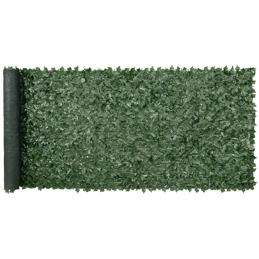 VEVOR Ivy Privacy Fence, 59 x 158in Artificial Green Wall Screen, Greenery Ivy Fence w/ Mesh Cloth Backing and Strengthened Joint, Faux Hedges Vine Leaf Decoration for Outdoor Garden, Yard, Balcony