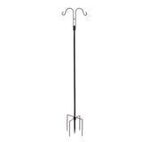 Double Shepherds Hooks for Outdoor, 8 Pack 1560 mm Heavy Duty Bird Feeder Pole, 19 mm Thick Garden Hooks for Hanging Hummingbird Feeder, Plant Baskets, Solar Light Lanterns,Wind Chimes