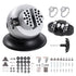 Ball Vise, 3" Engraving Setting Tool, 360° Rotation Engraving Block Vise, 70 PCS Attachment Jewelry Engraving Block Tools Standard Block for Gemstone Inlay and Small-Scale Engraving