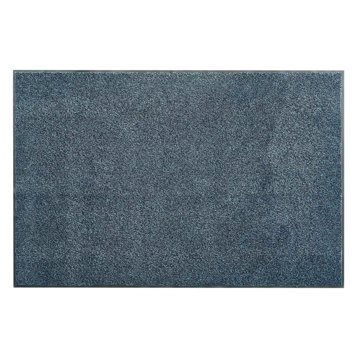 Front Door Mat, 1829 x 1219 mm Commercial Floor Mat for Indoor and Outdoor, Industrial Entrance Carpet with PVC Backing, Heavy Duty Washable Entry Rug for Hallway, Balcony, Garage, Slate Blue