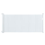 Retractable Baby Gate, 34.2" Tall Mesh Baby Gate, Extends up to 76.8" Wide Retractable Gate for Kids or Pets, Retractable Dog Gates for Indoor Stairs, Doorways, Hallways, Playrooms, White
