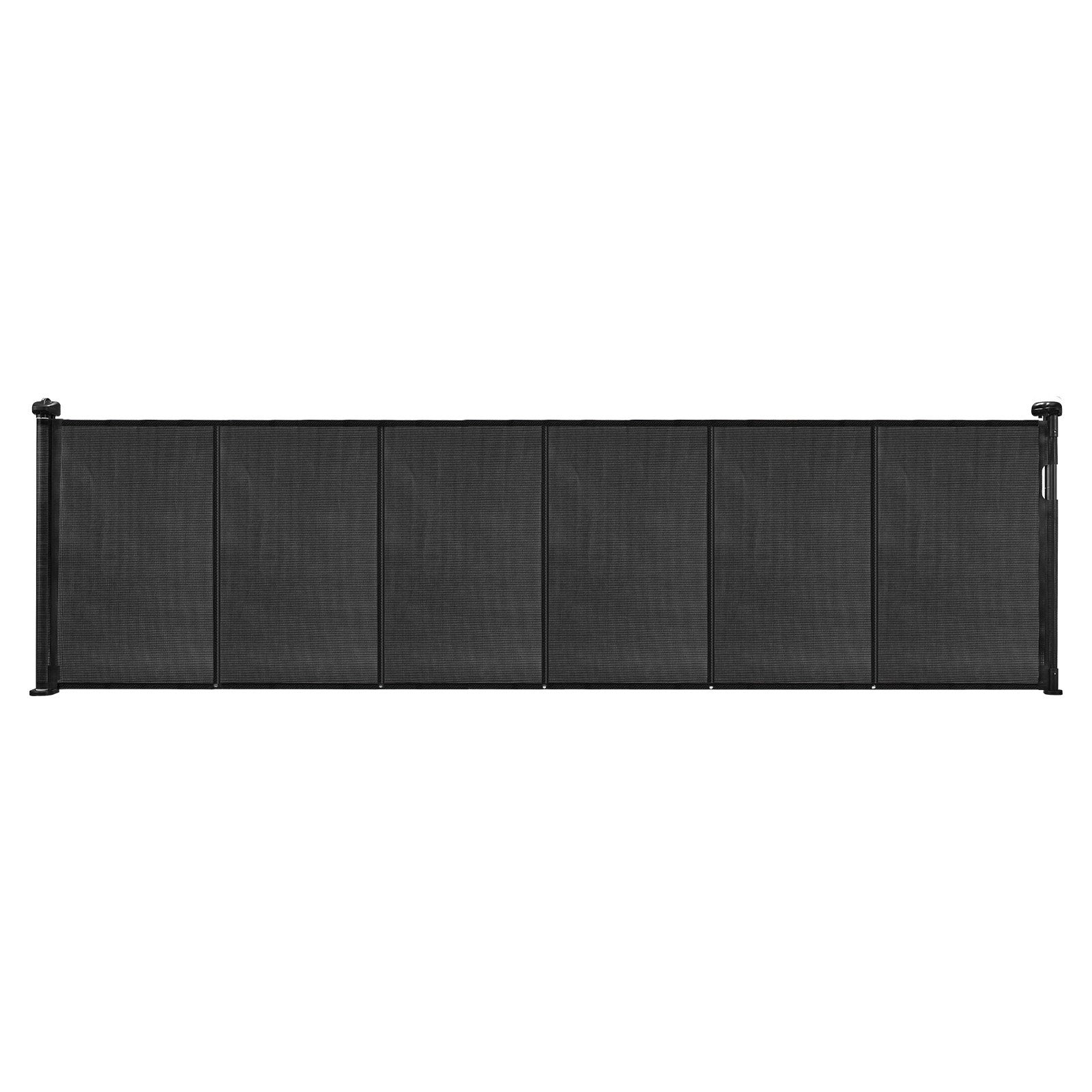 Retractable Baby Gate, 870 mm Tall, Extends up to 2800 mm Wide, Retractable Gate for Kids or Pets, Mesh Material, Easy to Install for Indoor Stairs, Doorways, Hallways, Playrooms, Black