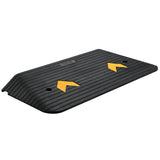 Upgraded Rubber Threshold Ramp, 7.6 cm Rise Door Ramp with 1 Channel, Natural Rubber Car Ramp with Non-Slip Textured Surface, 150 tons Load Capacity Curb Ramp for Wheelchair and Scooter