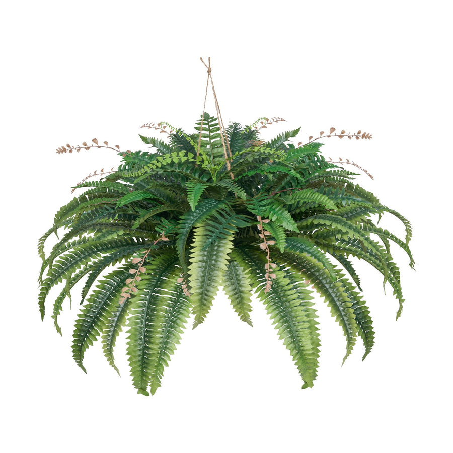 VEVOR Artificial Boston Fern Large Plastic Fern 80 Branches Indoor Outdoor Decor