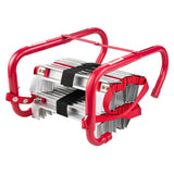 Fire Escape Ladder, 3-Story 7.62m Retractable Emergency Fire Ladder, Lightweight Aluminum Alloy Safety Escape Ladders with Sturdy Polyester Strap, Anti-Slip Rung & Wide Steps, 453KG Max Loading