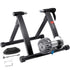 Bike Trainer Stand, Fluid Stationary Bike Stand for 26"-29" Wheels, Noise Reduction Fluid Flywheel, Portable Cycling Stand for Indoor Riding Exercise, with Quick-Release Lever & Front Wheel Rise