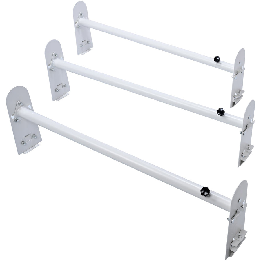 VEVOR Van Roof Ladder Rack, 3 Bars Alloy Steel Roof Racks, 750 LBS Capacity Rain-Gutter Roof Rack, Adjustable Length 40.2" to 74.8", Van Ladder Rack Compatible with Chevrolet Express, GMC Savana, etc