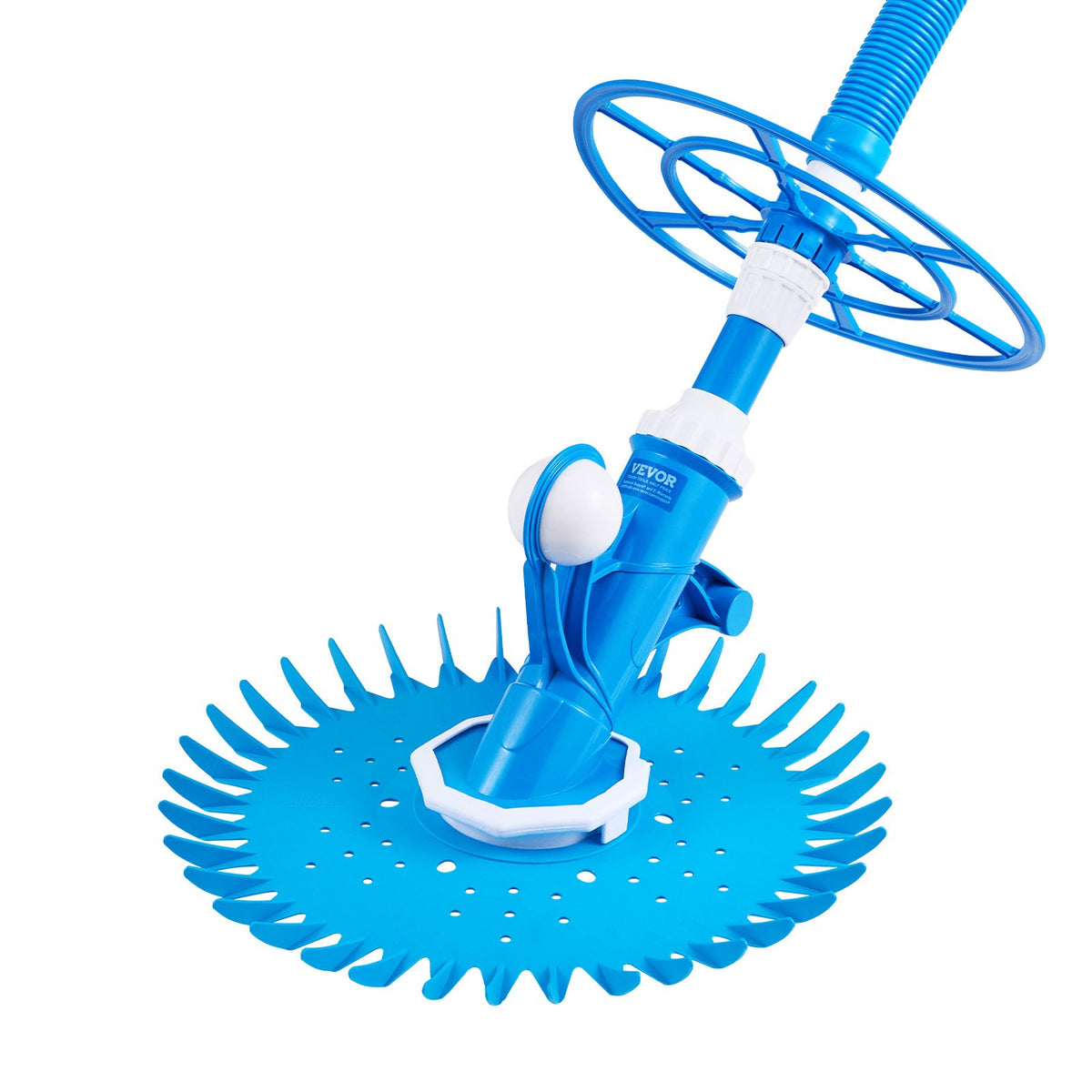 Suction Pool Cleaner, Automatic Pool Vacuum Cleaner, Suction Side Automatic Pool Cleaner, Suction Vacuum Pool Sweeper with 12 Hoses, for In-ground and Above-ground Pool Up to 609.6 x 1066.8 cm