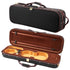 4/4 Full Size Violin Case, Built-in Hygrometer, Lightweight Portable Travel Carrying Bag, with Plush Lining, Shoulder Straps, Anti-Scratch, Professional Oblong Shape, for Violin, Black