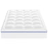 Mattress Topper, Queen Size, 25.4 mm Thickness, Fiber Fill Pad with Detachable & Washable, Comfortable, Supportive, Cooling, Breathable, with Detachable Bedside Pocket for Holding Small Items