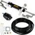 Hydraulic Steering Kit 300HP Hydraulic Steering Compact Cylinder Hydraulic Outboard Steering Kit with Helm Pump for Boat Marine Steering System