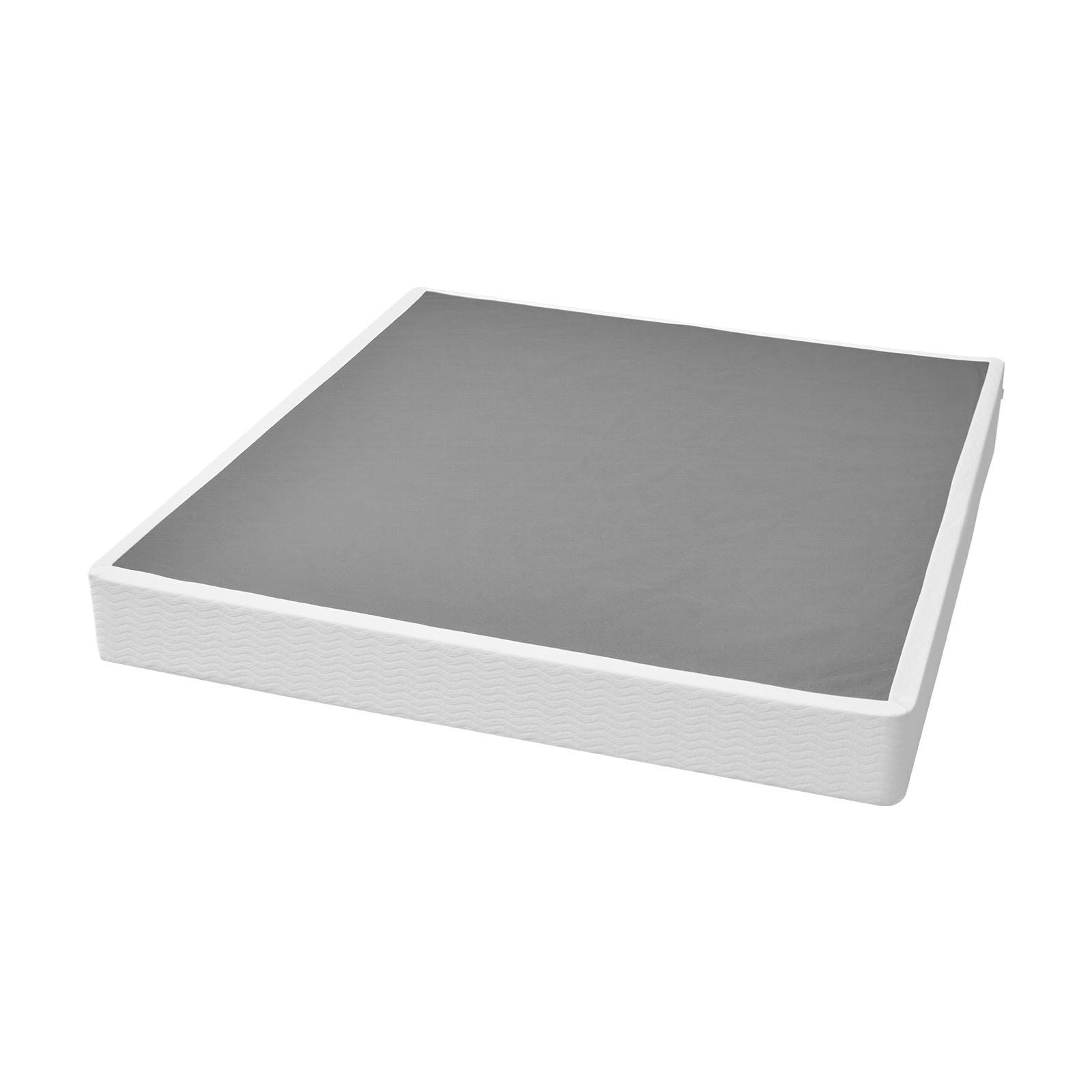Box Spring, King Size Bed Frame with Washable Fabric Cloth, Heavy Duty Metal Frame for King Bed, 230 mm Mattress Foundation, 1587.57 kg Max Weight Capacity, Easy Assembly, 2010 x 1925 x 230 mm