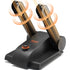 VEVOR Foldable 2-Tube Shoe Dryer Boot Dryer with Heat Blower Black & Orange