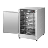 Hot Box Food Warmer, 5-Tier Concession Warmer with Water Tray, 5 Pans, Single-door and Adjustable Shelves, Stainless Steel Food Warmer Cabinet, Ideal for Storing Pizza, Chicken, Restaurant
