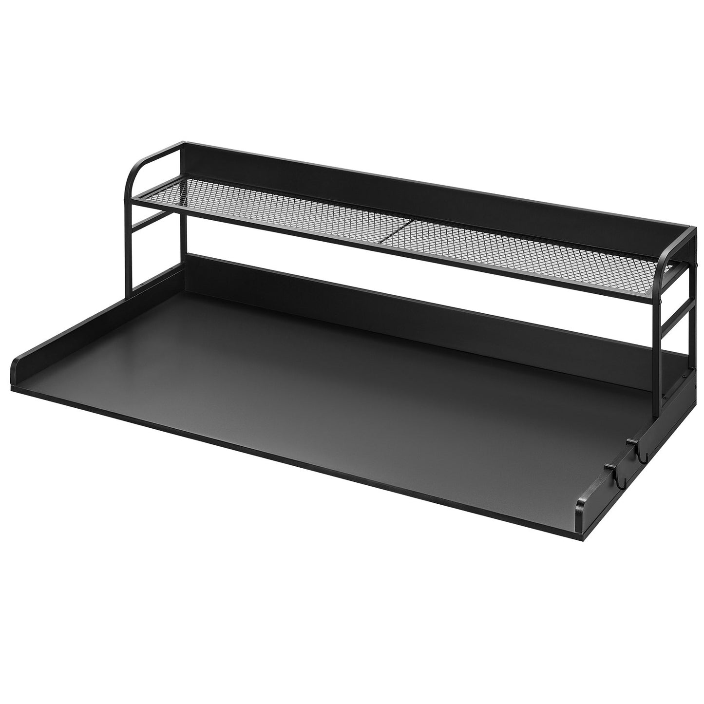 Washer Dryer Countertop with Shelf 54"x27" Wooden Washer Dryer Cover Black
