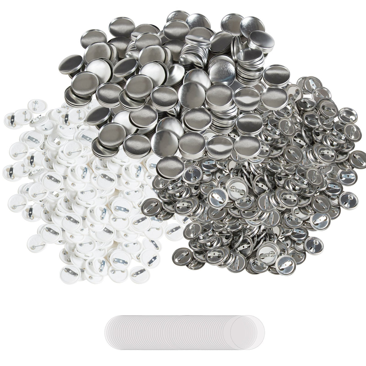 1" 25mm Button Badge Parts Supplies for Button Maker Machine 500 Sets