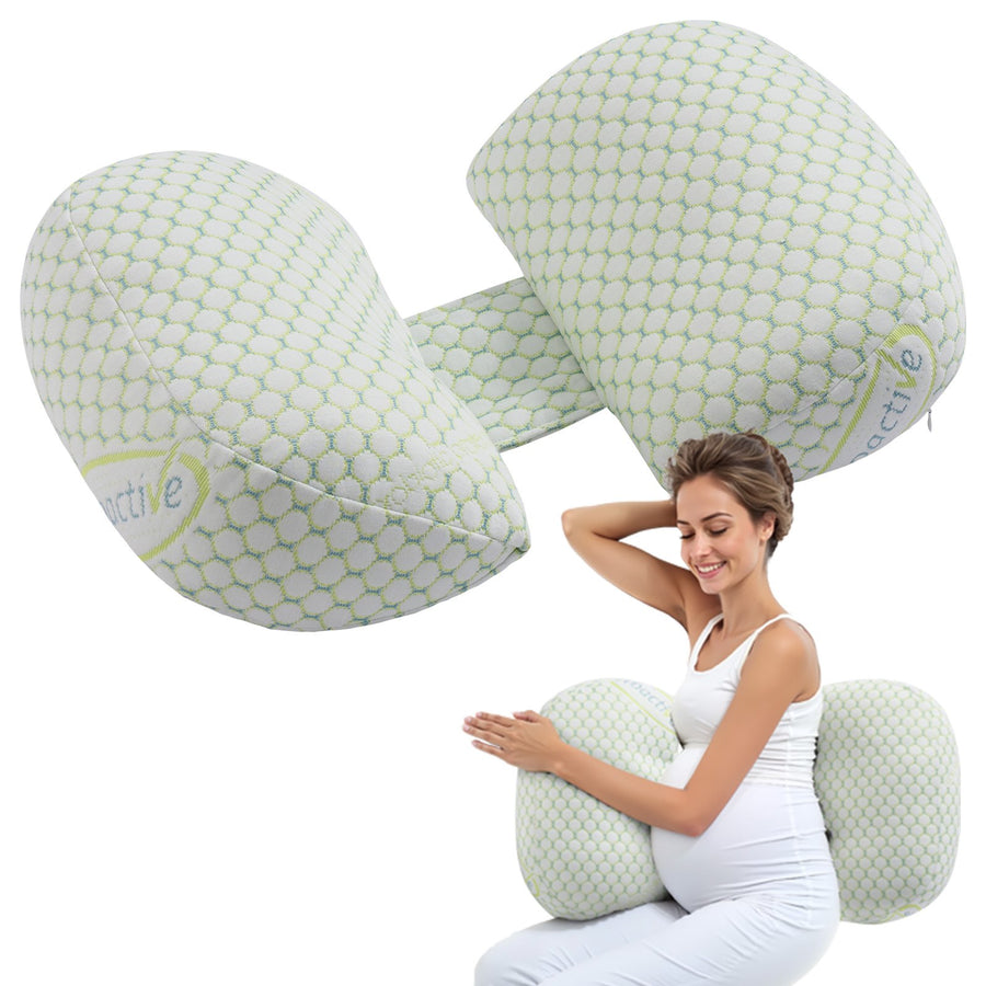 VEVOR Pregnancy Wedge Pillow W Shape Pregnant Maternity Pillow Soft & Breathable