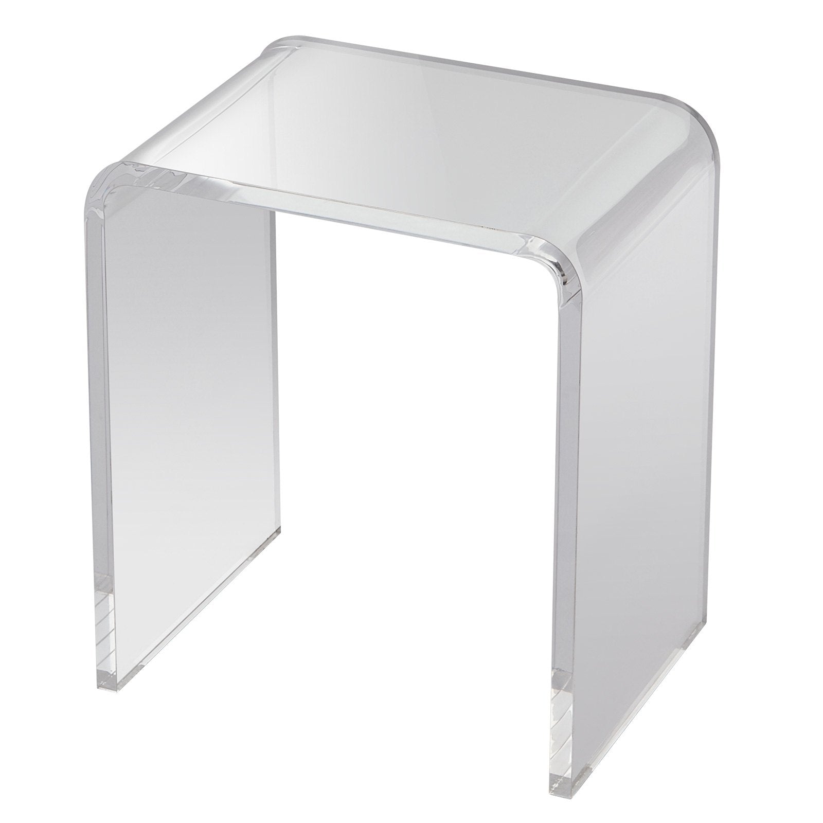 VEVOR Acrylic End Table, C-Shaped Lucite Side Table, Clear Acrylic Side Table for Drink, Food, Snack used in Living Room, Bedroom, and Study