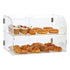 Pastry Display Case, 2-Tier Commercial Countertop Bakery Display Case, Acrylic Display Box with Rear Door Access & Removable Shelves, Keep Fresh for Donut Bagels Cake Cookie