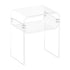 VEVOR Acrylic Side Table, 2 Tiers Clear Bedside Table with Storage Shelf, Modern Rectangle Acrylic End Desk, Transparent Thick Nightstand for Bedroom, Living Room, Study, 30 x 40 x 50 cm (Clear)