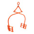 609mm Stone Lifting Tongs, 2-Claw Rock Tongs, Heavy Duty Steel Log Tongs, 500KG Lifting Capacity, Swivel Log Grapple, Serrated Claw Design, Easy Chain Hook up Tongs for Stone Blocks & Marble