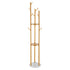 Coat Rack, Freestanding Coat Rack Stand with Quartz Stone Base & 9 Hooks, Free Standing Hall Coat Tree for Entryway, Bedroom, Office, Living Room, Modern Clothes Hanger for Coat, Hat, Scarf, Bag