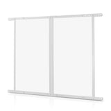 RV Screen Door Protector, 800 x 723.9 mm Door Grille, Easy to Install and Disassemble, Reinforced Breathable Protective Mesh, Aluminum Alloy Camper RV Entry Protector for Pet Protection, White