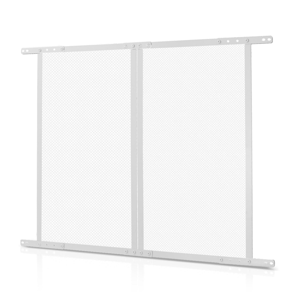 RV Screen Door Protector, 800 x 723.9 mm Door Grille, Easy to Install and Disassemble, Reinforced Breathable Protective Mesh, Aluminum Alloy Camper RV Entry Protector for Pet Protection, White