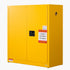 Flammable Cabinet, 109.2 x 46 x 118 cm, 29 Gallon Flammable Storage Cabinet with Adjustable Shelf, Cold-Rolled and Galvanized Steel Fire Cabinets, for Commercial Industrial and Home Use, Yellow